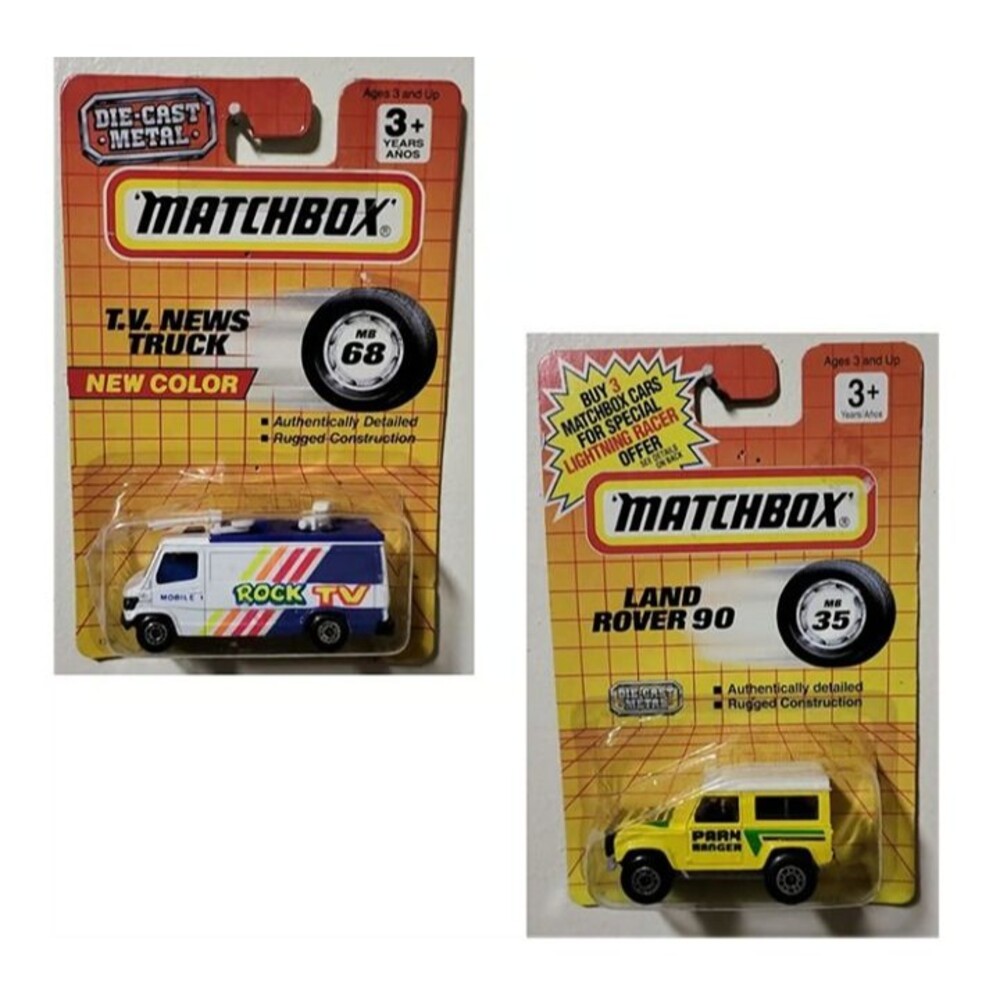 Matchbox Land Rover 90 & T.V. News Truck